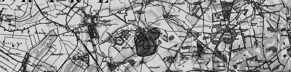 Old map of Chippenham in 1898