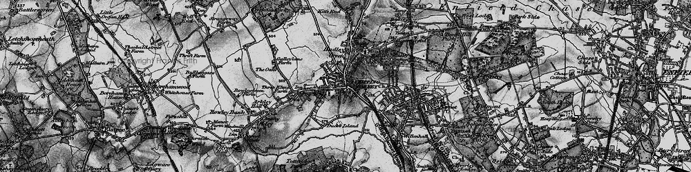 Old map of Chipping Barnet in 1896