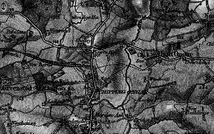 Old map of Chipping Ongar in 1896