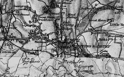 Old map of Chipping Sodbury in 1898