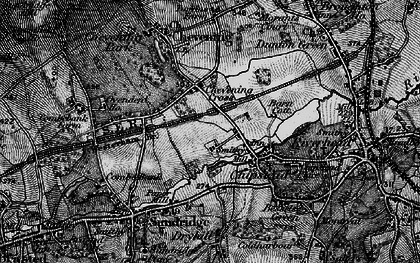 Old map of Chipstead in 1895