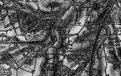 Old map of Banstead Wood in 1896