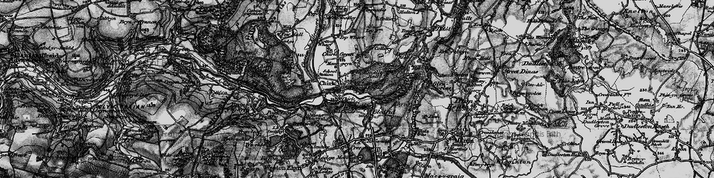 Old map of Chirk in 1897