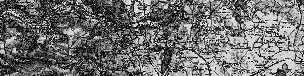 Old map of Chirk Bank in 1897