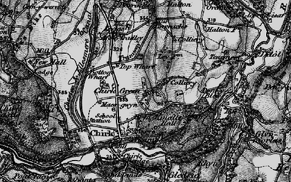 Old map of Chirk Green in 1897