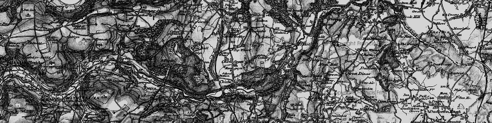 Old map of Chirk Green in 1897