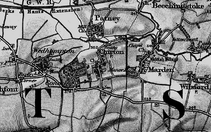 Old map of Chirton in 1898