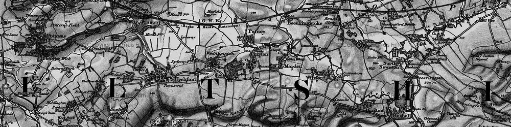 Old map of Chirton in 1898