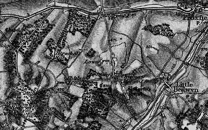 Old map of Almshouse Copse in 1898
