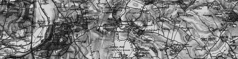 Old map of Chiselhampton in 1895