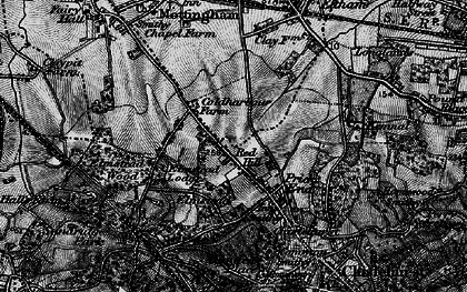Old map of Chislehurst West in 1895