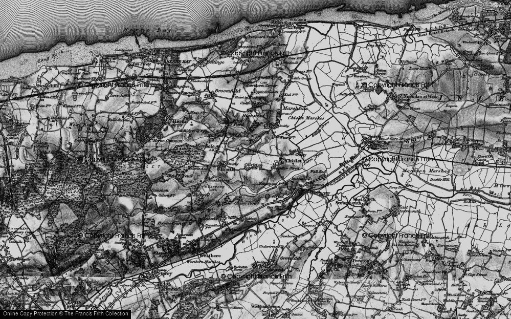 Old Map of Chislet Forstal, 1895 in 1895