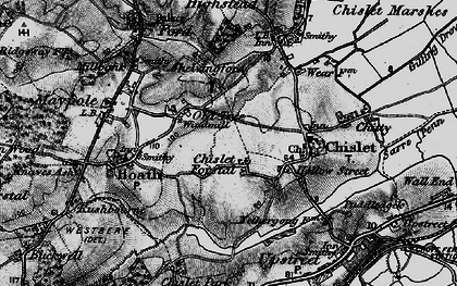 Old map of Chislet Forstal in 1895