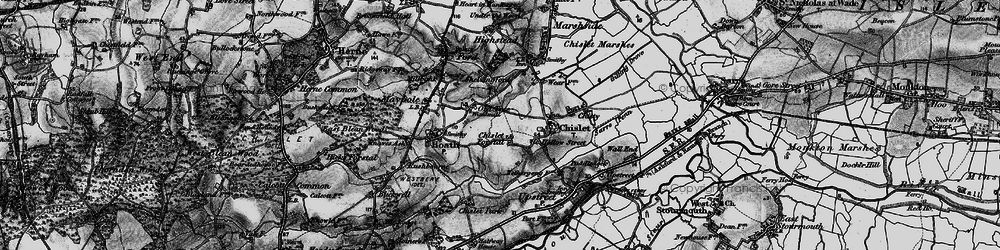 Old map of Chislet Forstal in 1895