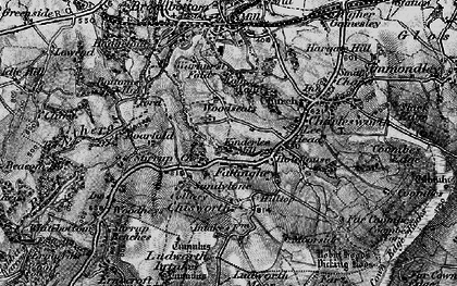 Old map of Chisworth in 1896