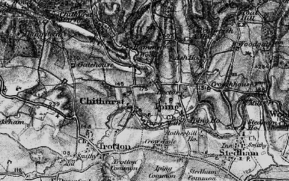 Old map of Chithurst in 1895