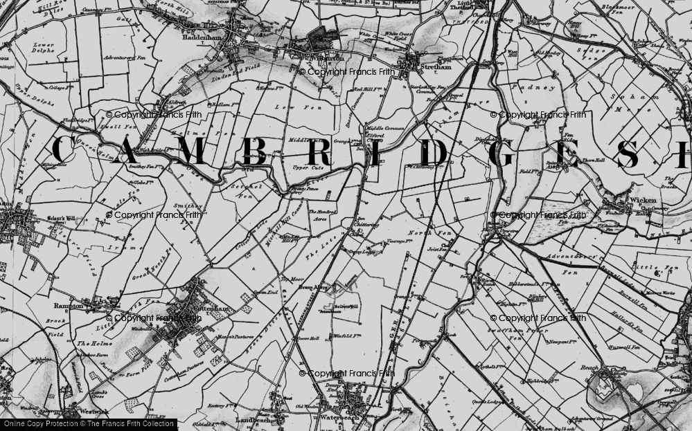 Old Map of Chittering, 1898 in 1898