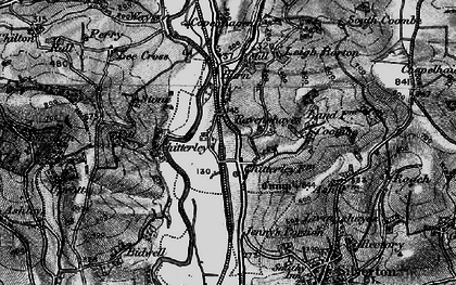 Old map of Burn in 1898