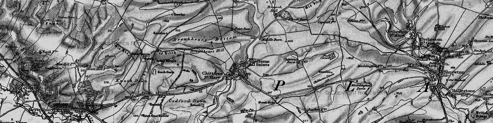 Old map of Breakheart Bottom in 1898