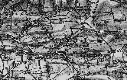 Old map of Chittlehampton in 1898