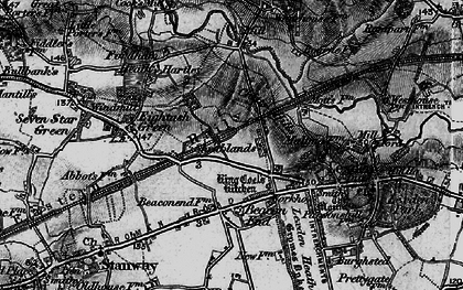 Old map of Chitts Hills in 1896
