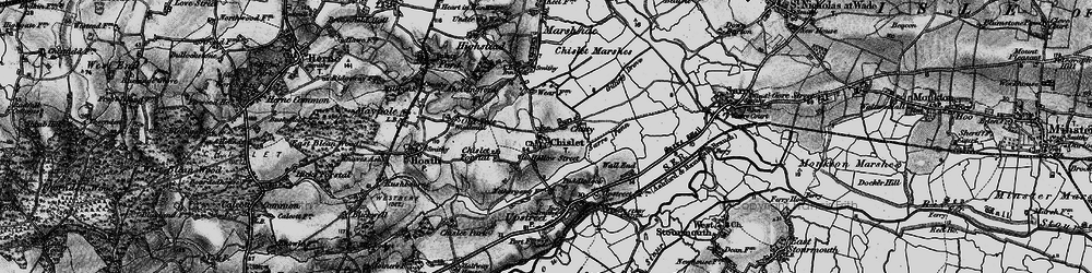 Old map of Chitty in 1895