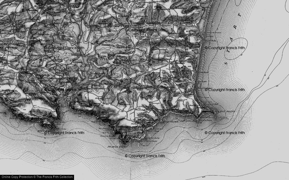 Old Map of Chivelstone, 1897 in 1897