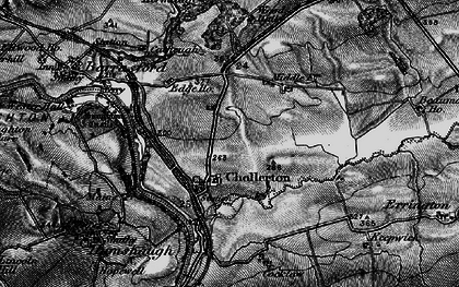 Old map of Chollerton in 1897