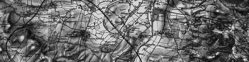 Old map of Cholsey in 1895