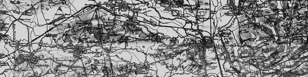 Old map of Cholstrey in 1899