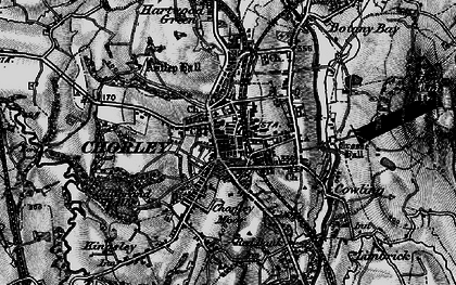 Old map of Chorley in 1896