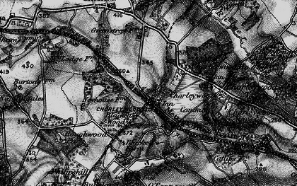 Old map of Chorleywood in 1896
