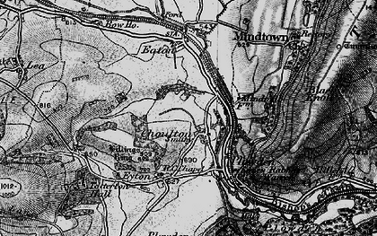 Old map of Choulton in 1899