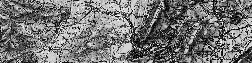 Old map of Choulton in 1899