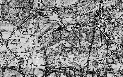 Old map of Burchetts in 1895