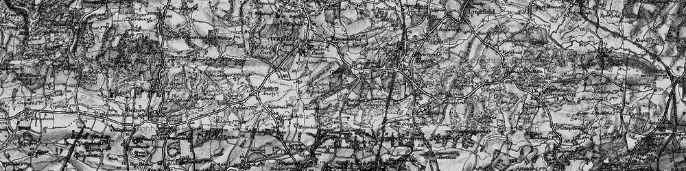 Old map of Butlersgreen Ho in 1895