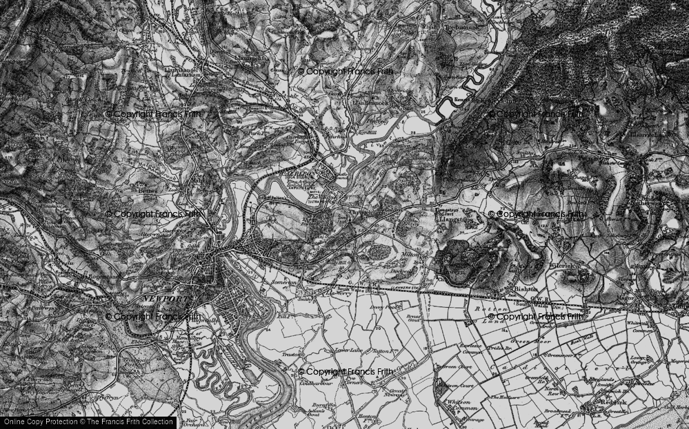 Old Map of Christchurch, 1897 in 1897