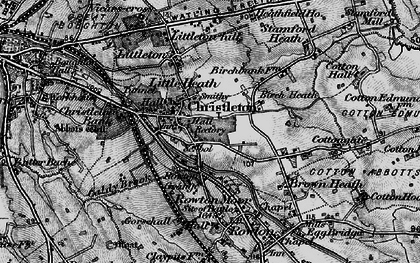 Old map of Christleton in 1897