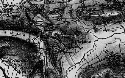 Old map of Christon in 1898