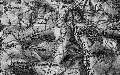 Old map of Chub Tor in 1898