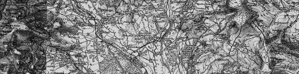Old map of Chudleigh Knighton in 1898