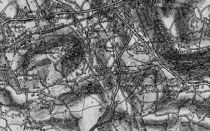 Old map of Church Coombe in 1895