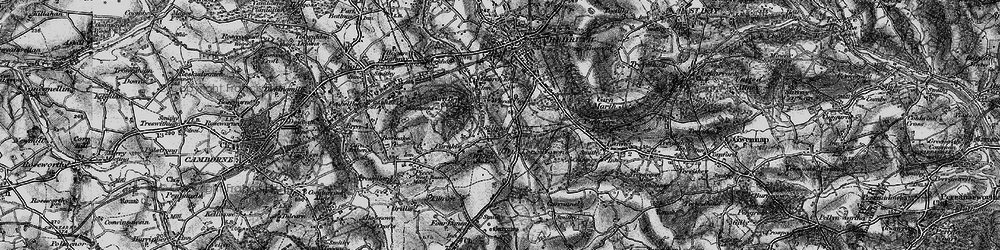 Old map of Church Coombe in 1895