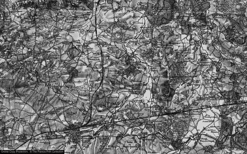 Old Map of Church End, 1895 in 1895