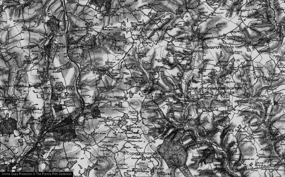 Old Map of Church End, 1895 in 1895