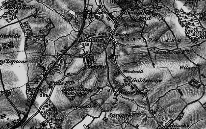 Old map of Church End in 1895