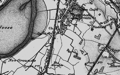 Old map of Splatt Br in 1896