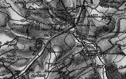 Old map of Aubreys, The in 1896