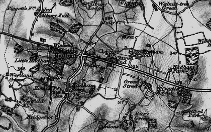 Old map of Church End in 1896