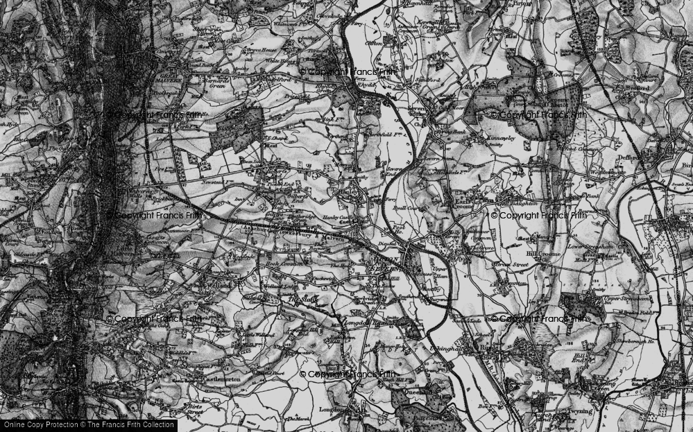 Old Map of Church End, 1898 in 1898